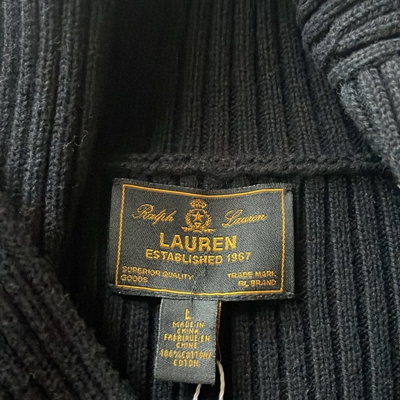 Vintage Ralph Lauren Collar Pullover Sweater Gold Buckle - Picture 4 of 5